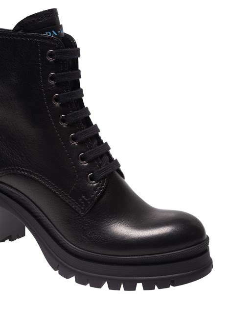 prada lace up combat boots|prada ankle boots women's.